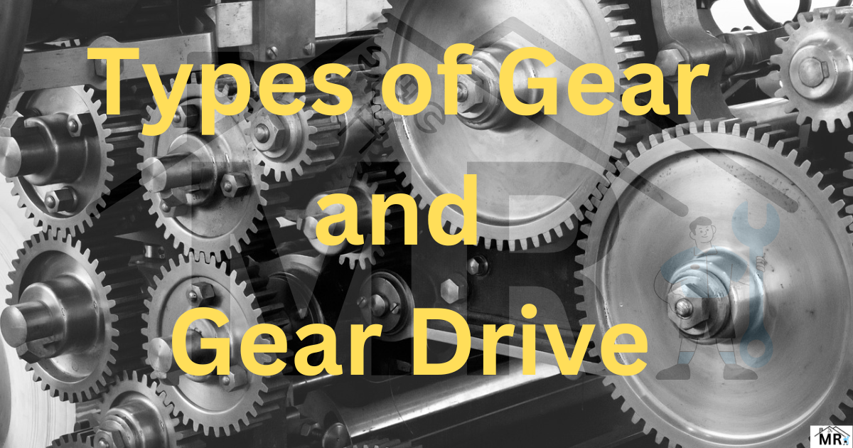 Types of gear, gear drive, gear couplings