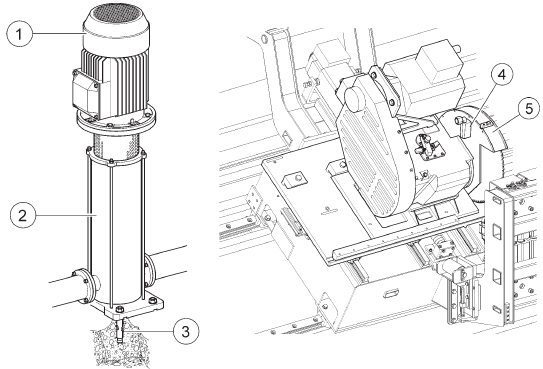 Blade Washing Pump automatic Cutting Machine