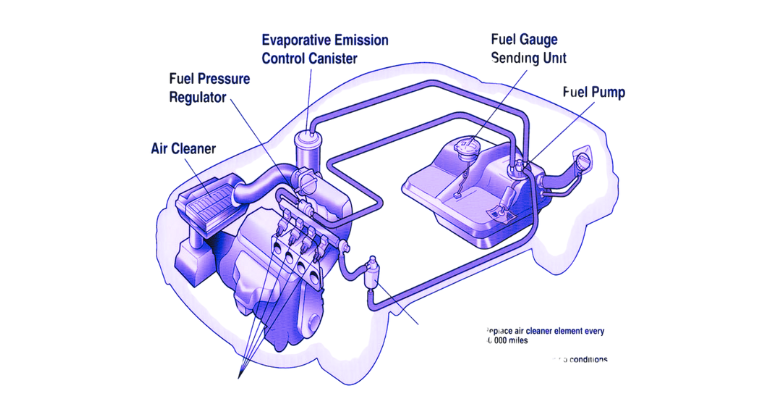 Parts of a Fuel System in a Car