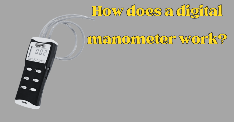 How does a digital manometer work?